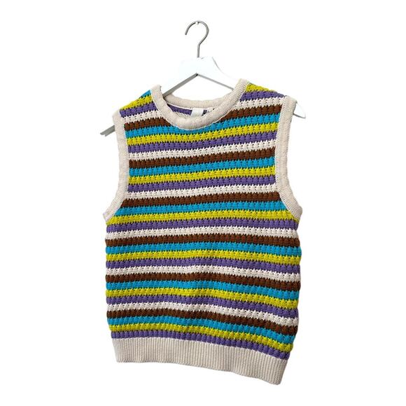 Y.A.S Crochet in Multi Stripe Tank Size Small - Picture 4 of 9